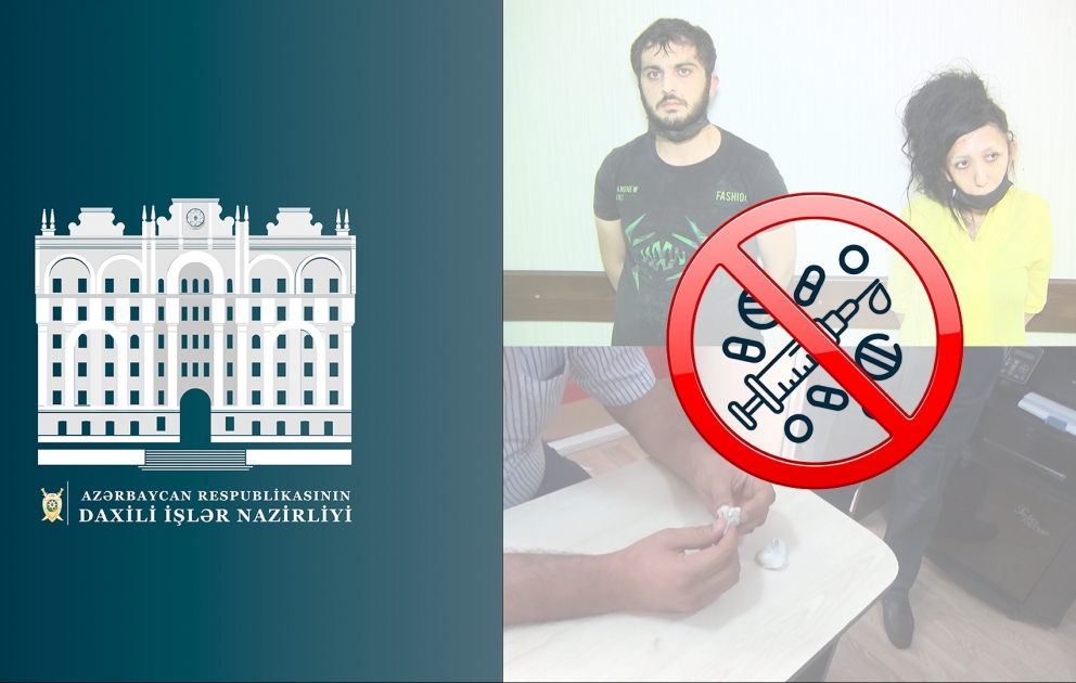 Sabunçu rayonunda narkotik vasitələrin satışı ilə məşğul olan qadın və tanışı saxlanılıb