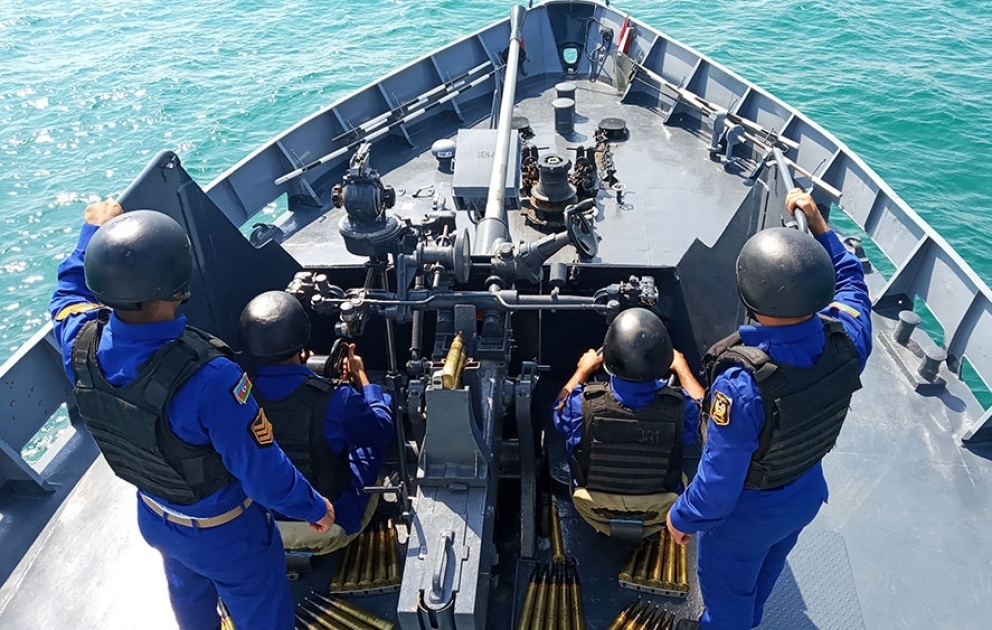 Artillery firing at air targets was conducted during the “Sea Cup" contest