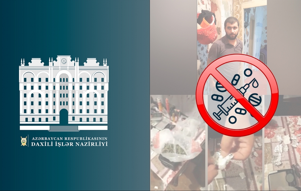 Narkotiklərin satışı ilə məşğul olan şəxs saxlanılıb