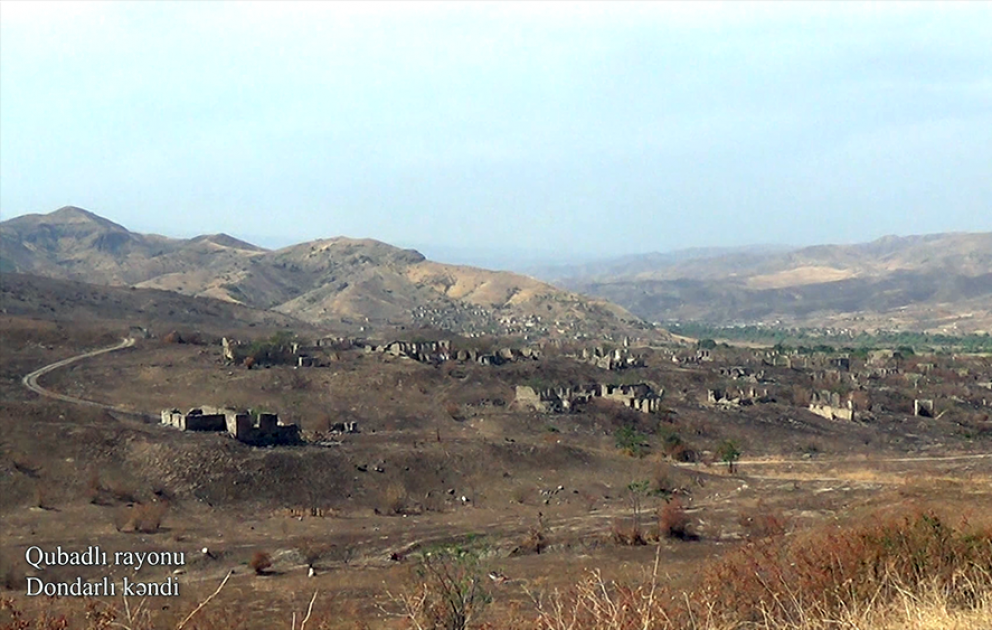 Video footage from liberated Dondarli village of Azerbaijan’s Gubadli district