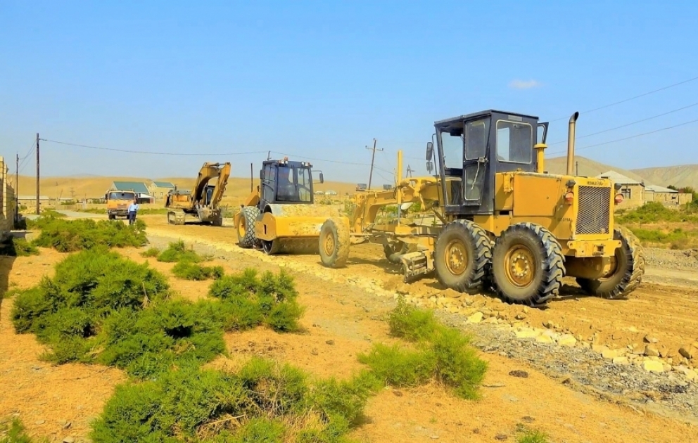 Abşeron rayonunun Pirəkəşkül avtomobil yolu yenidən qurulur