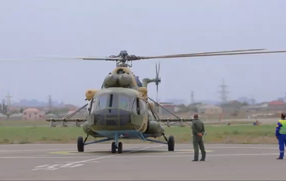 Azərbaycanda daha bir helikopterin əsaslı təmiri başa çatıb