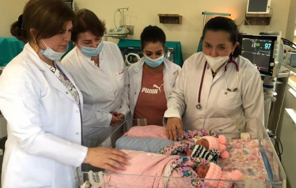 Quba Regional Perinatal Mərkəzində üçəm doğulub