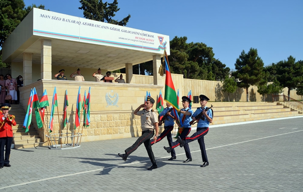 Hərbi Liseydə kursantların andiçmə mərasimi keçirilib