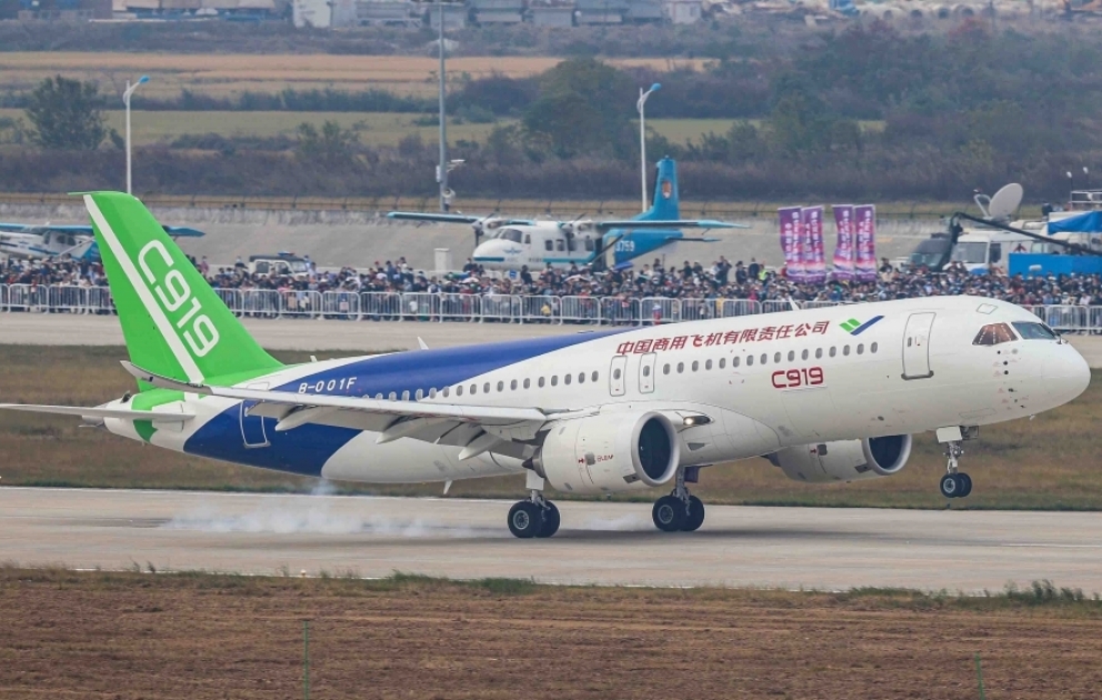 Çinin “C919” sərnişin təyyarəsinin ilk partiyasının son yığım prosesi başlayıb