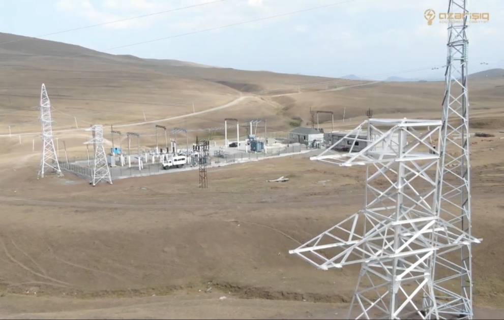 Kəlbəcərin mərkəzində elektrik enerji xətləri bərpa edilib