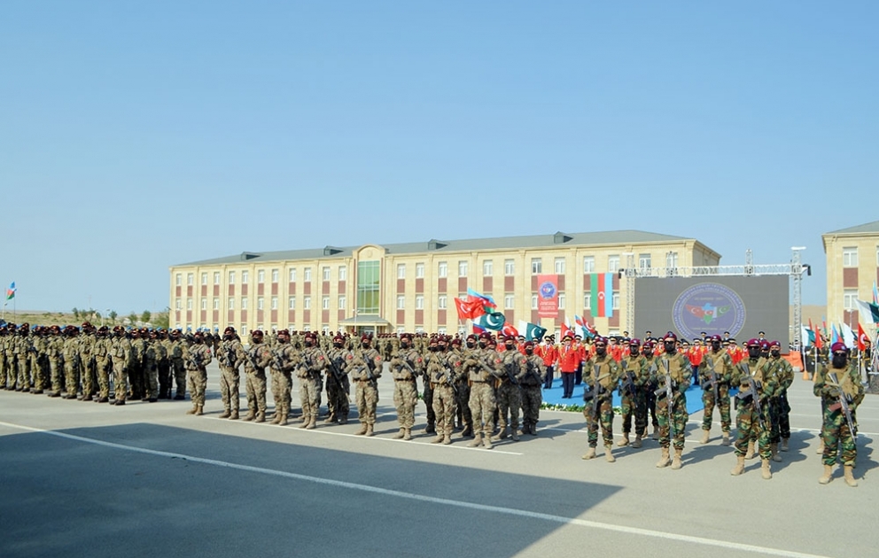 Abschlussfeier der internationalen Übung “Drei Brüder- 2021“ in Baku