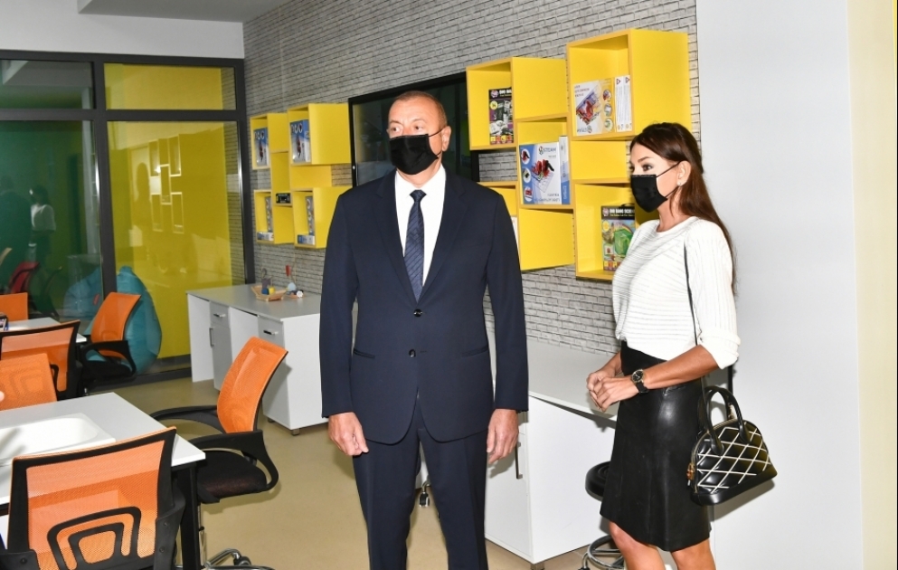 President Ilham Aliyev and First Lady Mehriban Aliyeva attended inauguration of new building of Baku European Lyceum