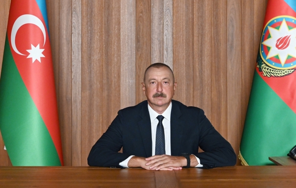 Rede von Präsident Ilham Aliyev im Videoformat bei der jährlichen Generaldebatte der 76. Sitzung der UN-Generalversammlung präsentiert