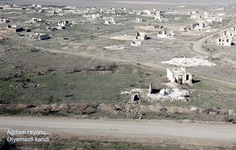 Le ministère de la Défense diffuse une vidéo de la région d’Aghdam