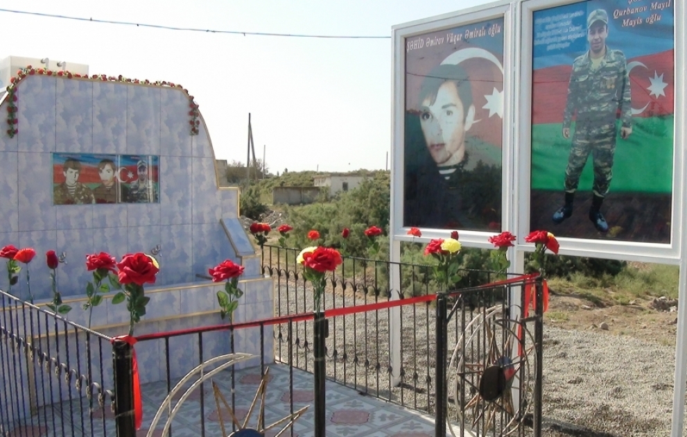 İmişlinin Xoşçobanlı kəndində Şəhidlər bulağı inşa olunub