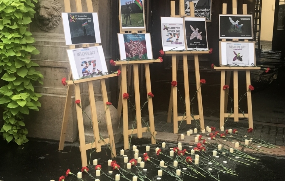 Budapeştdə Vətən müharibəsi şəhidlərinin xatirəsi ehtiramla yad olunub