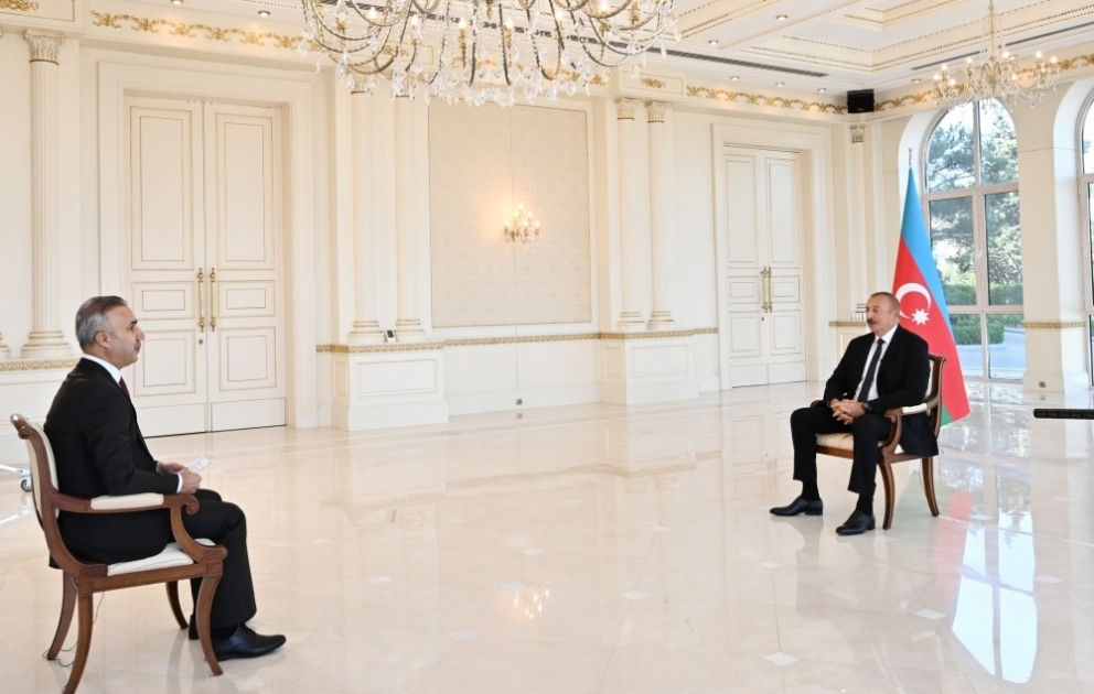 Prezident İlham Əliyevin Türkiyənin Anadolu Agentliyinə müsahibəsi