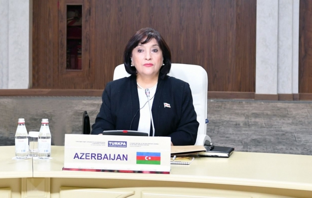 Milli Məclisin sədri TÜRKPA-nın Şura iclasında çıxış edib