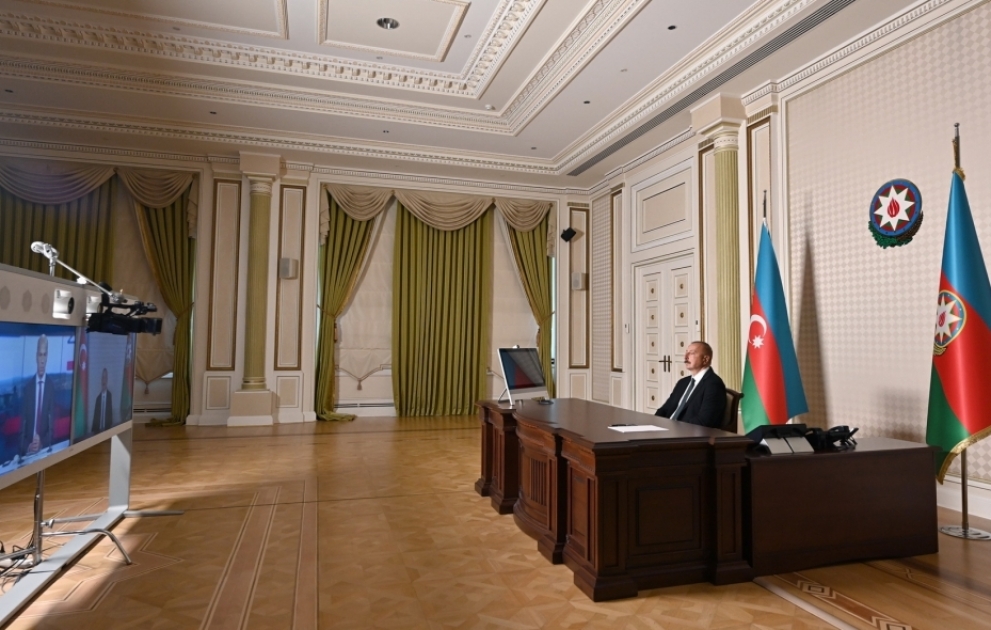 President Ilham Aliyev was interviewed by France 24 TV channel