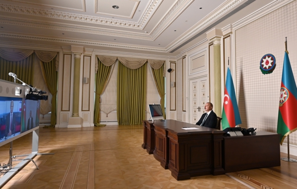 Le président azerbaïdjanais accorde une interview à la chaîne de télévision France-24