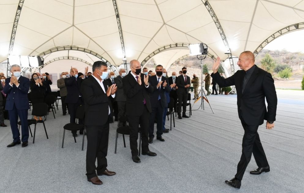 Prezident İlham Əliyev Cəbrayıl rayonunda səfərdə olub