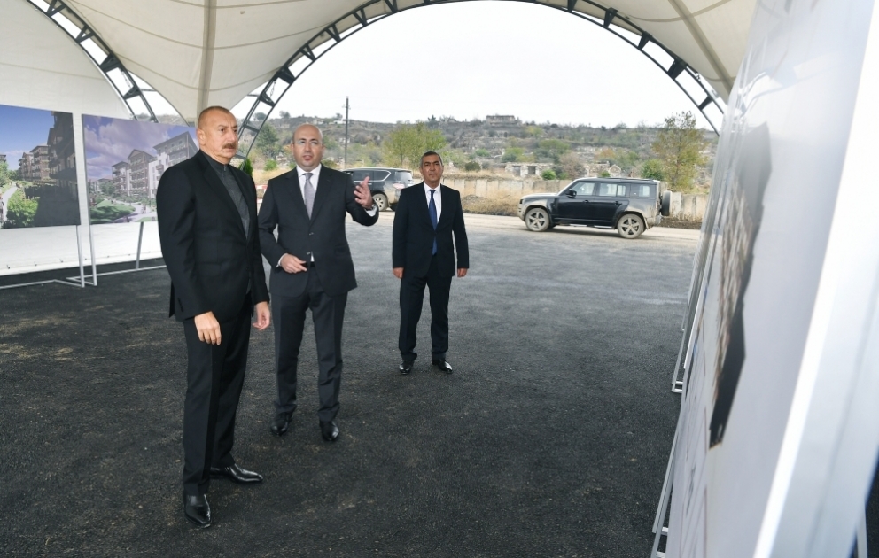 Cəbrayıl şəhərində ilk çoxmənzilli yaşayış məhəlləsinin təməlqoyma mərasimi keçirilib