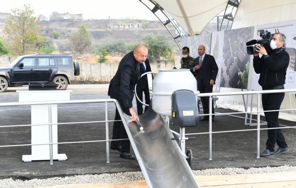 Groundbreaking ceremony for first multi-apartment residential settlement in Jabrayil was held