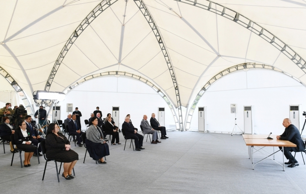 President Ilham Aliyev met with members of general public of Khojavand district