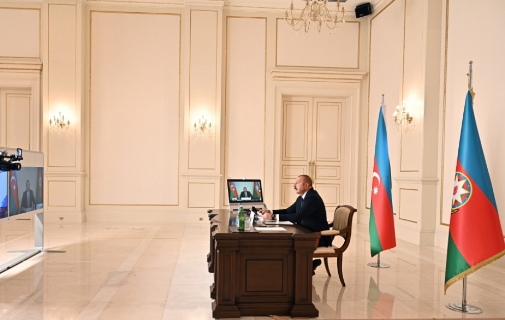 Prezident İlham Əliyev Qoşulmama Hərəkatının Yüksək Səviyyəli Toplantısında videoformatda çıxış edib