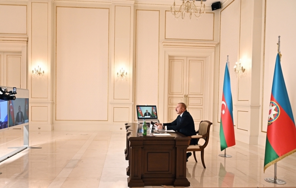 President Ilham Aliyev made speech at High-Level Commemorative Meeting of the Non-Aligned Movement in video format