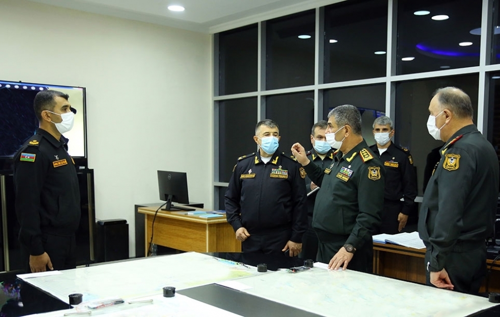 The leadership of the Ministry of Defense got acquainted with the process of command and staff exercises of the Naval Forces