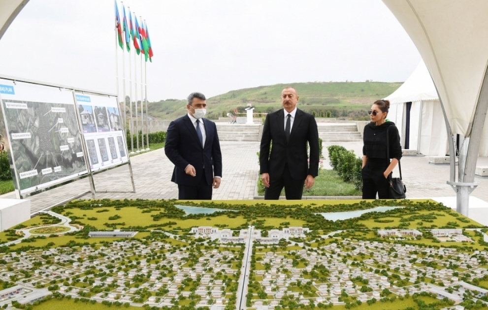 President Ilham Aliyev laid foundation stone “smart village” in Dovlatyarli village, Fuzuli district