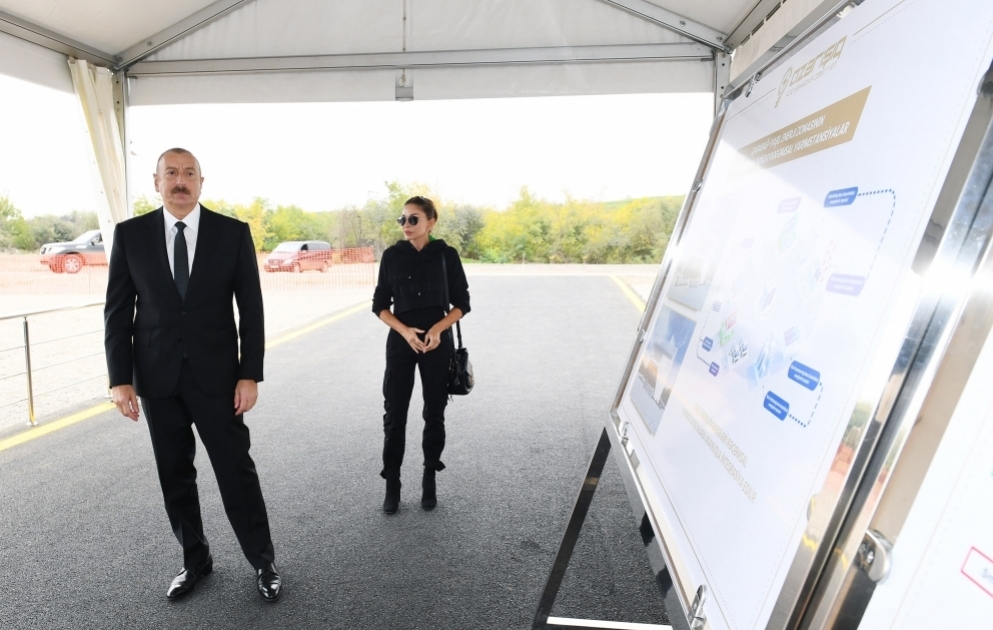 Foundation stone for Digital Station Management Center was laid in city of Fuzuli