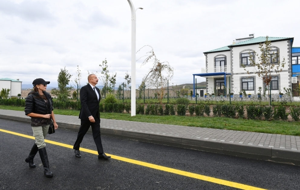 Prezident İlham Əliyev və birinci xanım Mehriban Əliyeva Zəngilan rayonunda səfərdə olublar