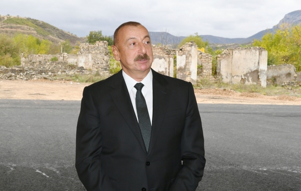 Prezident İlham Əliyev: Uzun fasilədən sonra – 27 il erməni işğalından sonra artıq Zəngilan Vətənə qayıtdı