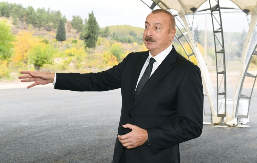 Prezident: Çalışacağıq ki, gələn ilin əvvəli, bəlkə də bu ilin sonu zəngilanlıları Zəngilana köçürməyə başlayaq