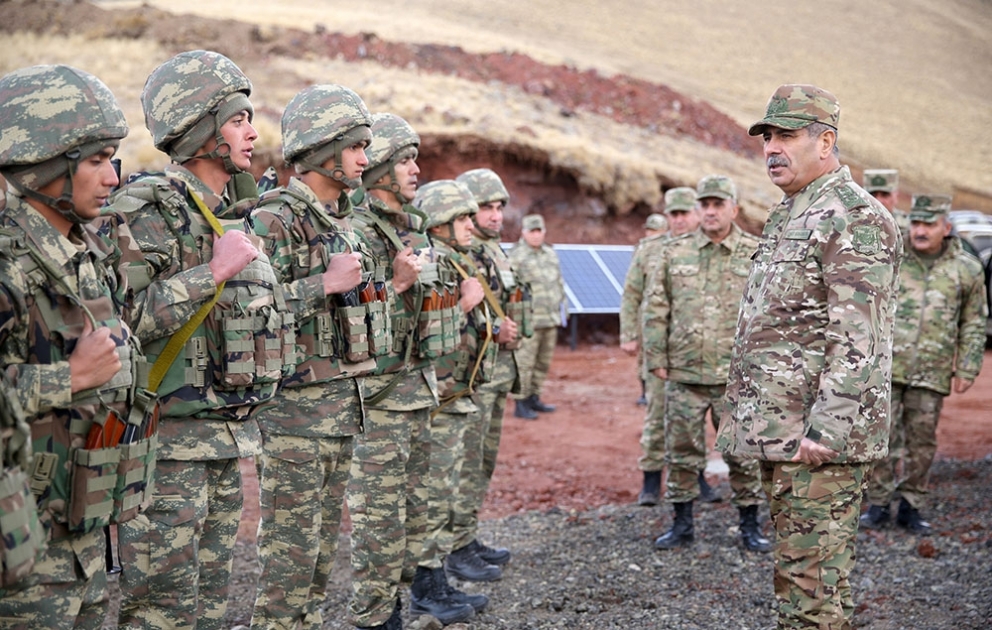 The combat positions in Kalbajar and Lachin regions were inspected