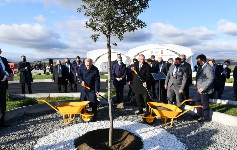 Foundation stone for “Dost Agropark” was laid in Zangilan district