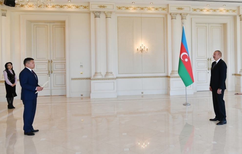 President Ilham Aliyev received credentials of incoming Kyrgyz ambassador