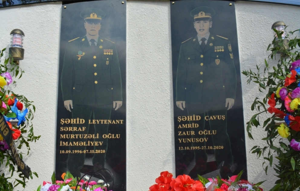 Qusarın Əniq kəndində Vətən müharibəsi şəhidlərinin xatirəsi əbədiləşdirilib