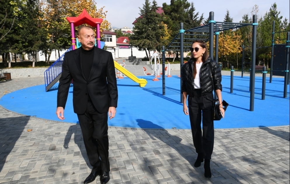 Şamaxı şəhərindəki Gənclər Parkında görülmüş işlərlə tanışlıq