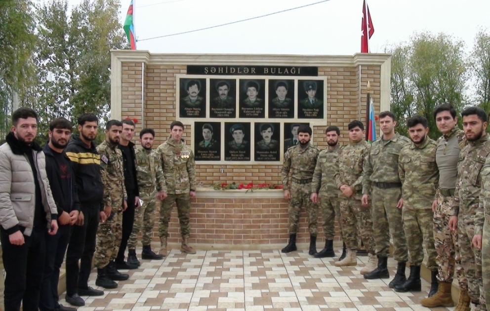 Şəhid Nemət Həsənovun anım günündə Şəhidlər bulağı açılıb