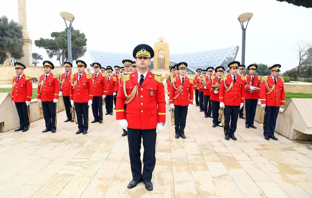 The orchestra of the Azerbaijan Military Academy has left for Turkey