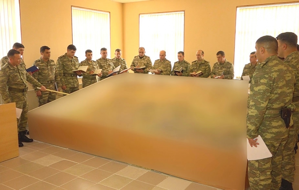 Naxçıvan Qarnizonu Qoşunlarında komanda-qərargah təlimi davam edir