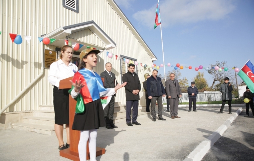 Xaçmazda yeni məktəb binası istifadəyə verilib