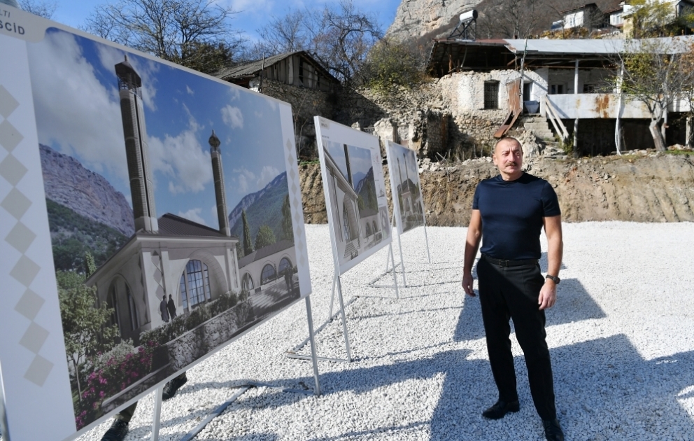 Foundation stone for Dashalti Mosque was laid in Shusha