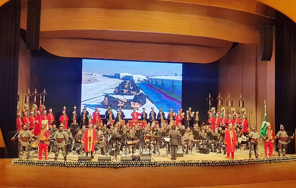 Mehteran Union of Turkey performs at concert on Victory Day