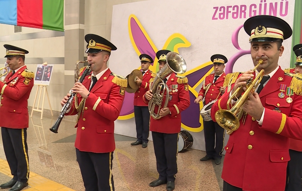 Zəfər Günü və Metropolitençilərin Peşə Bayramı münasibətilə konsert proqramları təşkil olunub