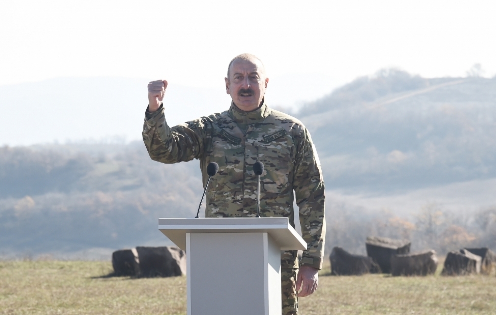 Prezident İlham Əliyev: Xalqımızın böyüklüyünü müharibə dövründə və müharibədən sonrakı bir il ərzində göstərdik