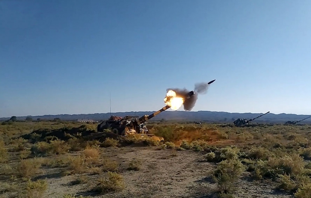 Rocket-artillery units carried out combat firing