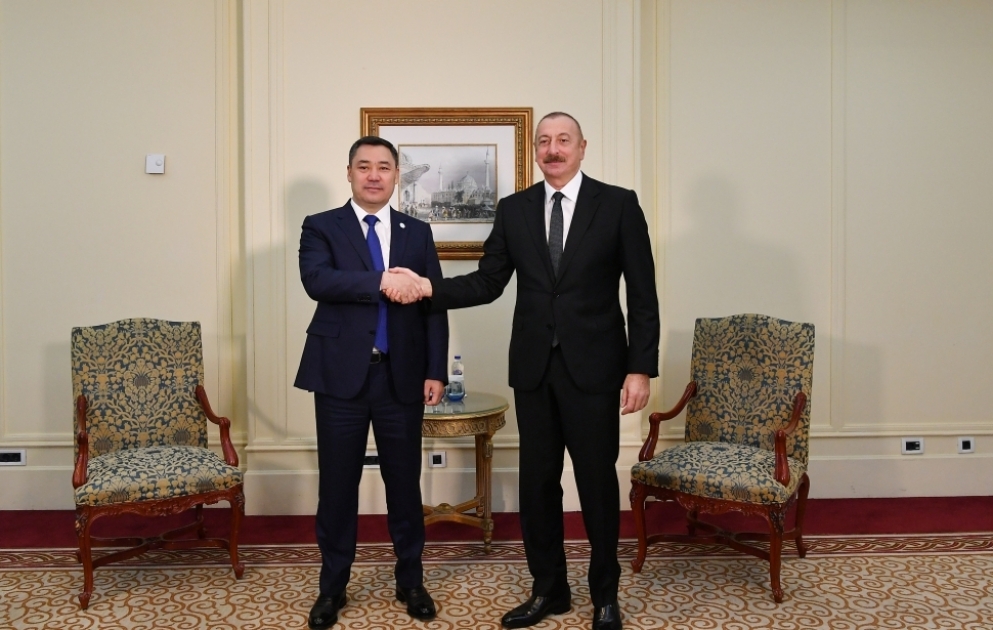 Le président Ilham Aliyev s’entretient avec son homologue kirghiz à Istanbul