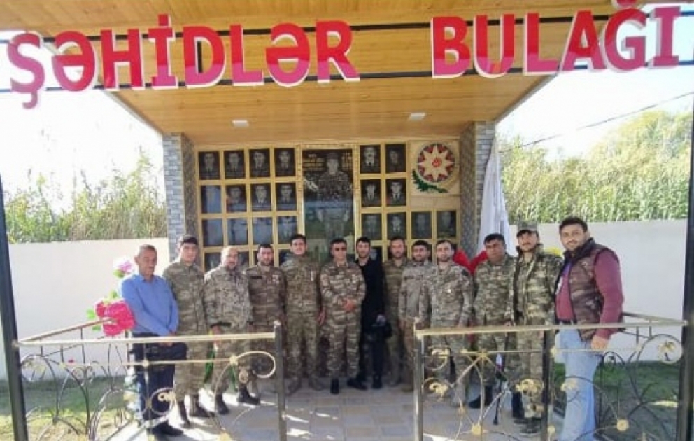 Şəhid Famil Həsənzadənin xatirəsinə inşa olunan bulaq istifadəyə verilib