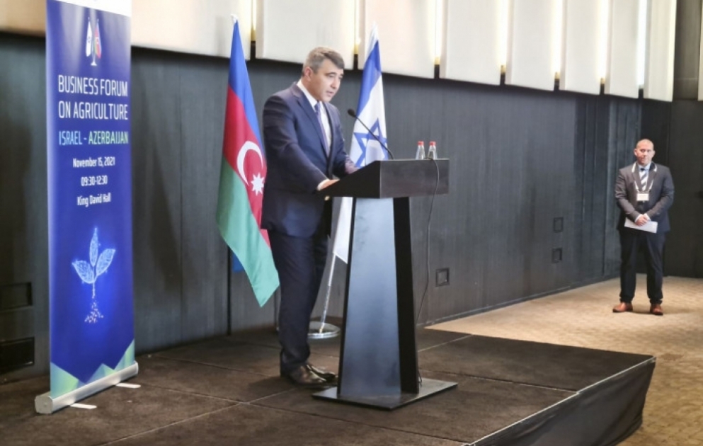 İsrail Azərbaycanla aqrar sahədə əməkdaşlığa maraq göstərir