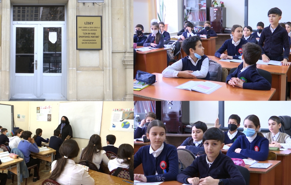 Covid-19 səbəbindən bağlanan məktəblərdə tədrisin bərpası davam edir
